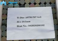 Los discos redondos planos del metal del titanio ISO 5832 de Astm F136 del disco del implante califican 2