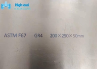 Bloque forjado titanio puro médico Gr4 ASTM F67